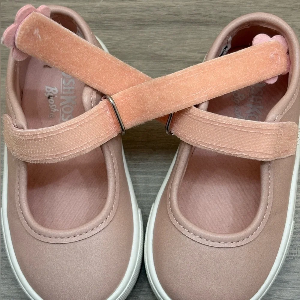 OshKosh B'gosh Molly Mary Jane Pink Slip on Sneakers